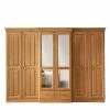 Country Style Kleiderschrank 312 Cm Breit - Vlota -Wohnen Shop country style kleiderschrank 312 cm breit aus kiefer in eichefarben gebeizt vlota f