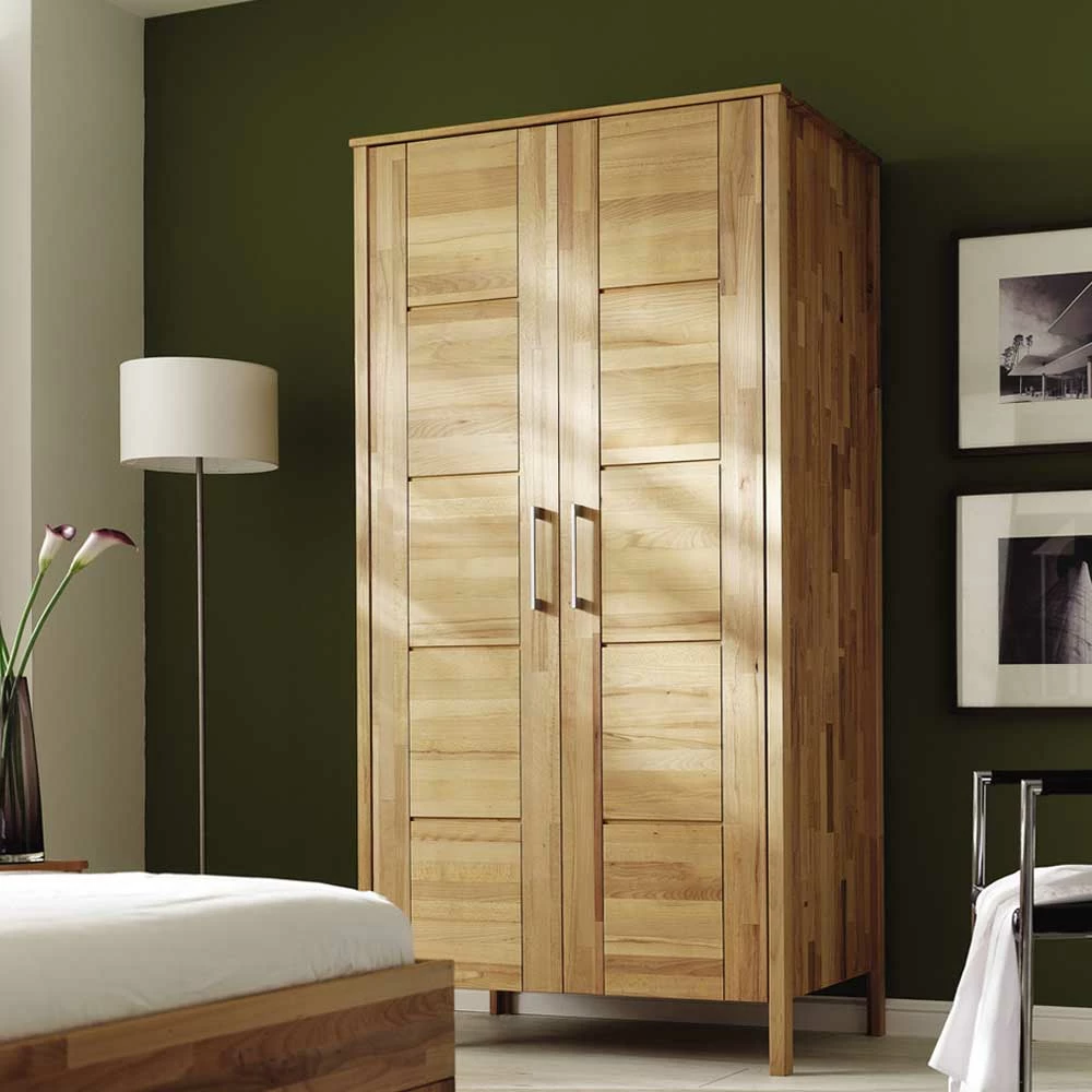 Drehtürenschrank Lianzo Aus Kernbuche Massivholz 4 Drehtürenschrank Lianzo Aus Kernbuche Massivholz – Bild 2