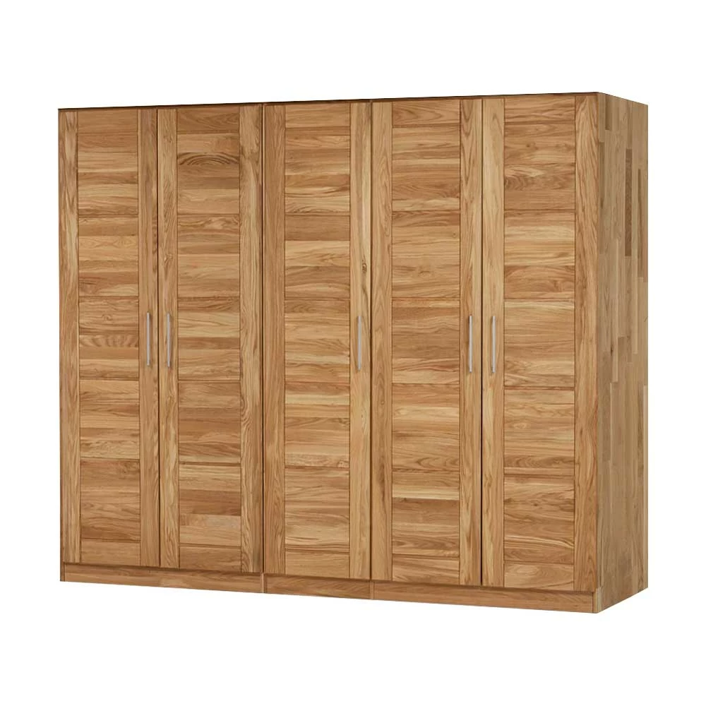 Drehtürenschrank Cranos Aus Wildeiche Massivholz 3 Drehtürenschrank Cranos Aus Wildeiche Massivholz