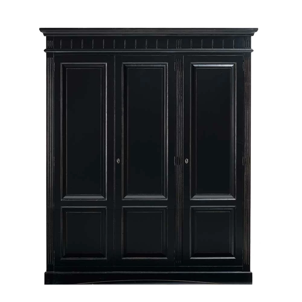 Fichte Kleiderschrank Miro In Schwarz 3 Fichte Kleiderschrank Miro In Schwarz