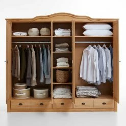 Großer Landhaus Kleiderschrank Aus Kiefer - Ulderan 10 Großer Landhaus Kleiderschrank Aus Kiefer - Ulderan -Wohnen Shop grosser landhaus kleiderschrank aus kiefer 5 tuerig 5 schubladen ulderan 02