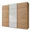 Hochwertiger Schlafzimmerschrank Mit Schwebetüren - Laros -Wohnen Shop hochwertiger schlafzimmerschrank mit schwebetueren in weiss glas eiche bianco laros f