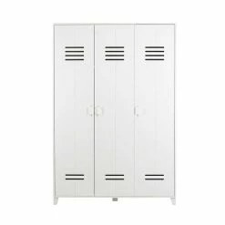 Holz Kleiderschrank In Spind Optik - Jakery