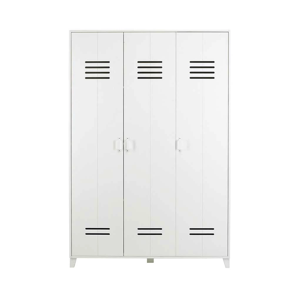 Holz Kleiderschrank In Spind Optik - Jakery 3 Holz Kleiderschrank In Spind Optik - Jakery