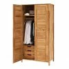 Holz Kleiderschrank Mit Inneneinrichtung - Memba