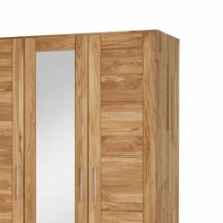Holz Kleiderschrank Cranos Aus Wildeiche -Wohnen Shop holz kleiderschrank wildeiche spiegel cranos 02