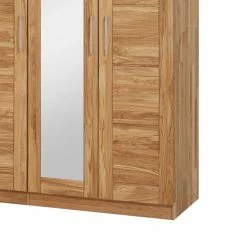 Holz Kleiderschrank Cranos Aus Wildeiche -Wohnen Shop holz kleiderschrank wildeiche spiegel cranos 03