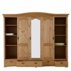 Holz Landhaus Schrank Mit Schiebetüren - Vocoja 11 Holz Landhaus Schrank Mit Schiebetüren - Vocoja -Wohnen Shop holz landhaus schrank mit schiebetueren aus kiefer 249x210x59 vocoja 03
