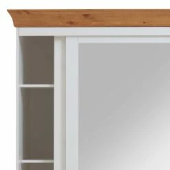 Holz Schrank Mit Schiebetüren & Spiegel - Sibiuta 13 Holz Schrank Mit Schiebetüren & Spiegel - Sibiuta -Wohnen Shop holz schrank mit schiebetueren spiegel in weiss laugenfarben sibiuta 05