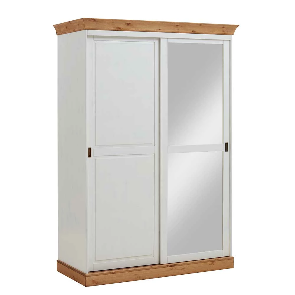 Holz Schrank Mit Schiebetüren & Spiegel - Sibiuta 3 Holz Schrank Mit Schiebetüren & Spiegel - Sibiuta