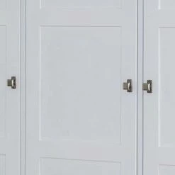 Holzkleiderschrank In Weiß & Eichefarben - Mancus -Wohnen Shop holzkleiderschrank in weiss eichefarben mit zwei schubladen drei tueren mancus 04