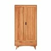 Kernbuche Kleiderschrank Mit 2 Türen - Junola -Wohnen Shop kernbuche kleiderschrank mit 2 tueren 2 schubladen 90x180x45 junola f