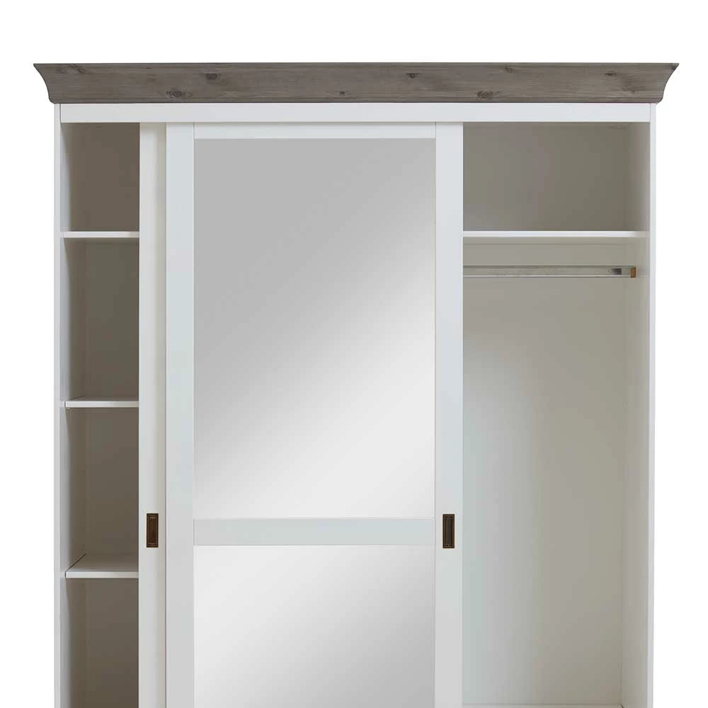 Kiefer Schlafzimmerschrank Mit Schiebetüren - Mirandesca 6 Kiefer Schlafzimmerschrank Mit Schiebetüren - Mirandesca – Bild 4