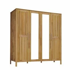 Kleider Schrank Agacina Aus Kernbuche 9 Kleider Schrank Agacina Aus Kernbuche -Wohnen Shop kleider schrank kernbuche spiegeltueren agacina 01