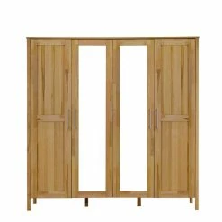 Kleider Schrank Agacina Aus Kernbuche 10 Kleider Schrank Agacina Aus Kernbuche -Wohnen Shop kleider schrank kernbuche spiegeltueren agacina 02