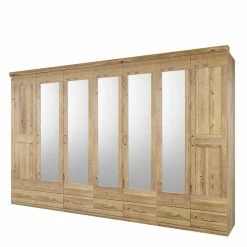 Kleiderschrank Aus Asteiche Teilmassiv Mit Spiegeln - Zamron
