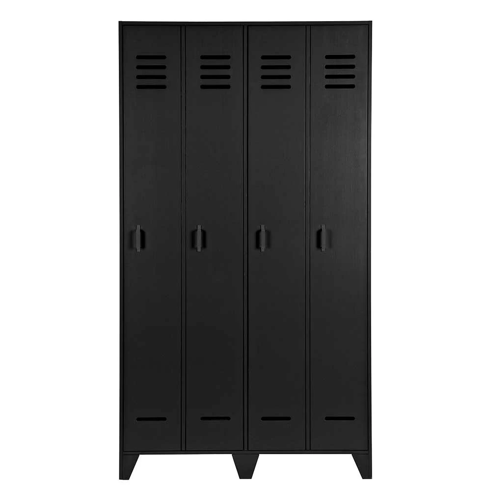 Kleiderschrank In Spind Optik Aus Holz Und Holzwerkstoff - Tivegos 5 Kleiderschrank In Spind Optik Aus Holz Und Holzwerkstoff - Tivegos – Bild 3