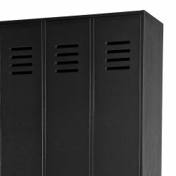Kleiderschrank In Spind Optik Aus Holz Und Holzwerkstoff - Tivegos 13 Kleiderschrank In Spind Optik Aus Holz Und Holzwerkstoff - Tivegos -Wohnen Shop kleiderschrank in spind optik aus holz in schwarz mit metallgriffen tivegos 05
