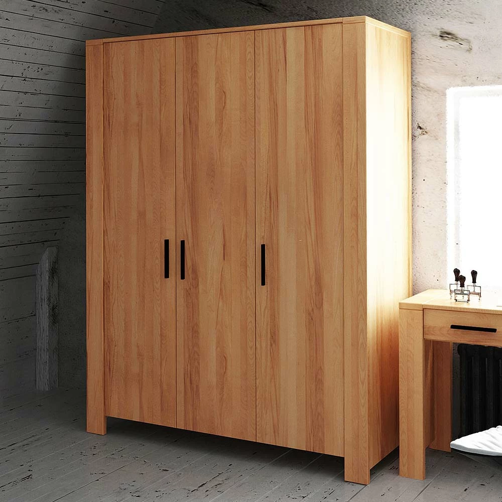 Kleiderschrank Barvuda Aus Kernbuche Massiv Geölt 4 Kleiderschrank Barvuda Aus Kernbuche Massiv Geölt – Bild 2