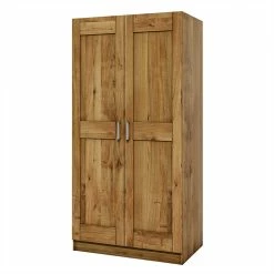 Kleiderschrank Mit Zwei Türen In Wildeiche - Murdian