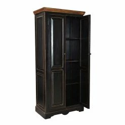 Kleiderschrank Sentiments In Schwarz -Wohnen Shop kleiderschrank schwarz shabby chic sentiments 03