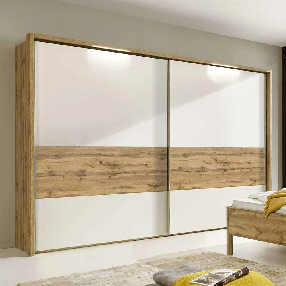 Kleiderschrank Neriman Mit Schwebetüren 267cm Breit 4 Kleiderschrank Neriman Mit Schwebetüren 267cm Breit – Bild 2