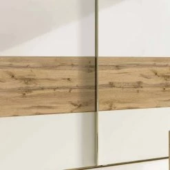 Kleiderschrank Neriman Mit Schwebetüren 267cm Breit 11 Kleiderschrank Neriman Mit Schwebetüren 267cm Breit -Wohnen Shop kleiderschrank schwebetueren 267cm breit weiss und balkeneiche dekor neriman 03