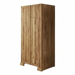 Kleiderschrank Vaskov Aus Wildeiche Massiv Geölt