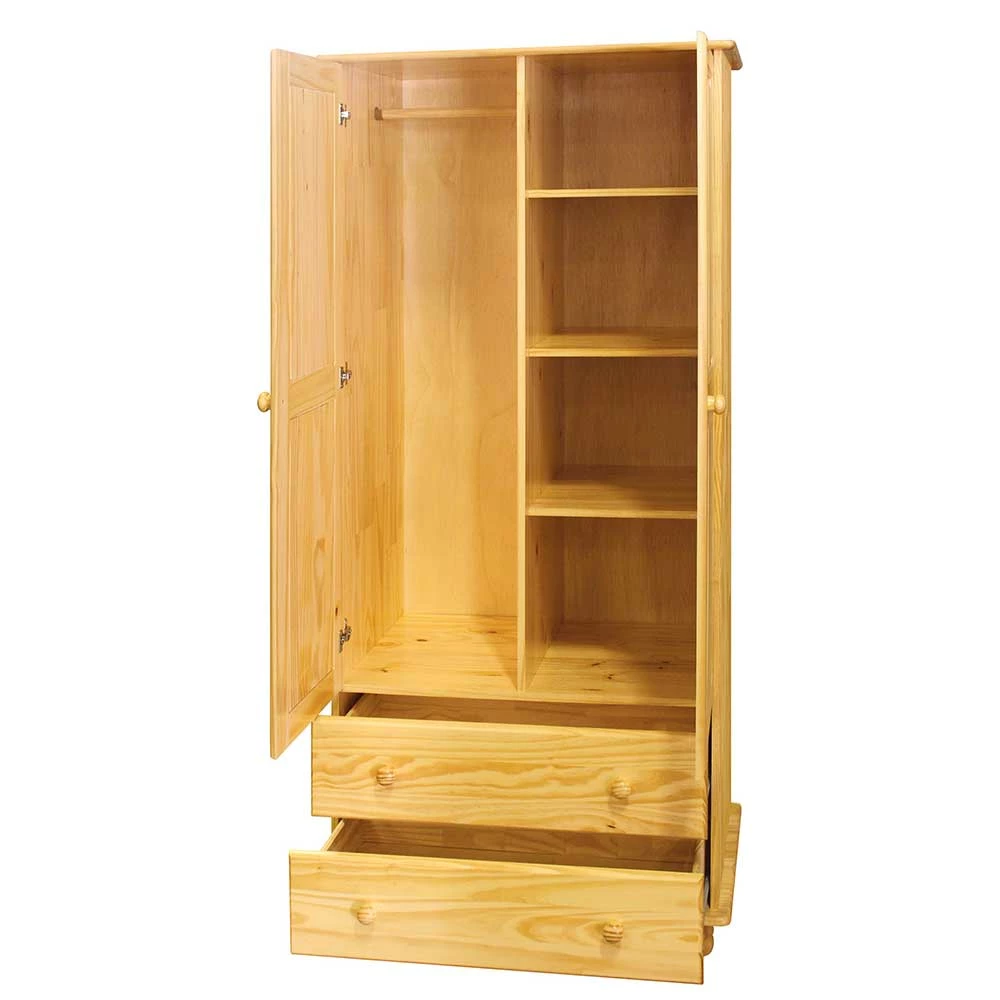 Landhaus Holz Kleiderschrank Mit Kugelfüßen - Kascanu 5 Landhaus Holz Kleiderschrank Mit Kugelfüßen - Kascanu – Bild 3