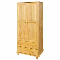 Landhaus Holz Kleiderschrank Mit Kugelfüßen - Kascanu