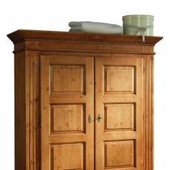 Landhaus Kleiderschrank Aus Fichte - Futura -Wohnen Shop landhaus kleiderschrank aus fichte massivholz 163x197x60 cm futura 02
