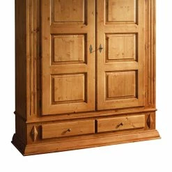 Landhaus Kleiderschrank Aus Fichte - Futura -Wohnen Shop landhaus kleiderschrank aus fichte massivholz 163x197x60 cm futura 03