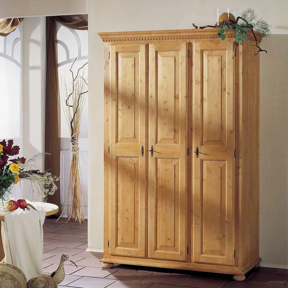 Landhaus Kleiderschrank Trenoro Aus Fichte Massivholz 4 Landhaus Kleiderschrank Trenoro Aus Fichte Massivholz – Bild 2