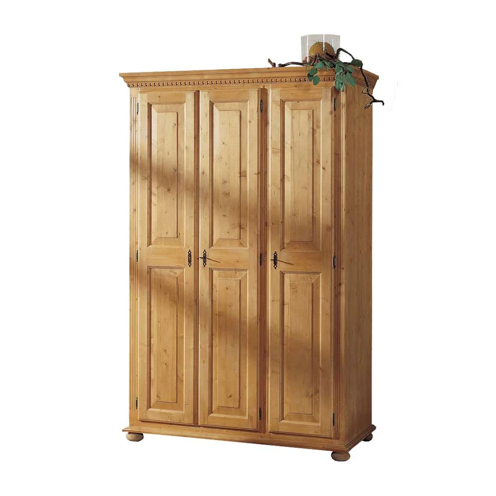 Landhaus Kleiderschrank Trenoro Aus Fichte Massivholz 3 Landhaus Kleiderschrank Trenoro Aus Fichte Massivholz