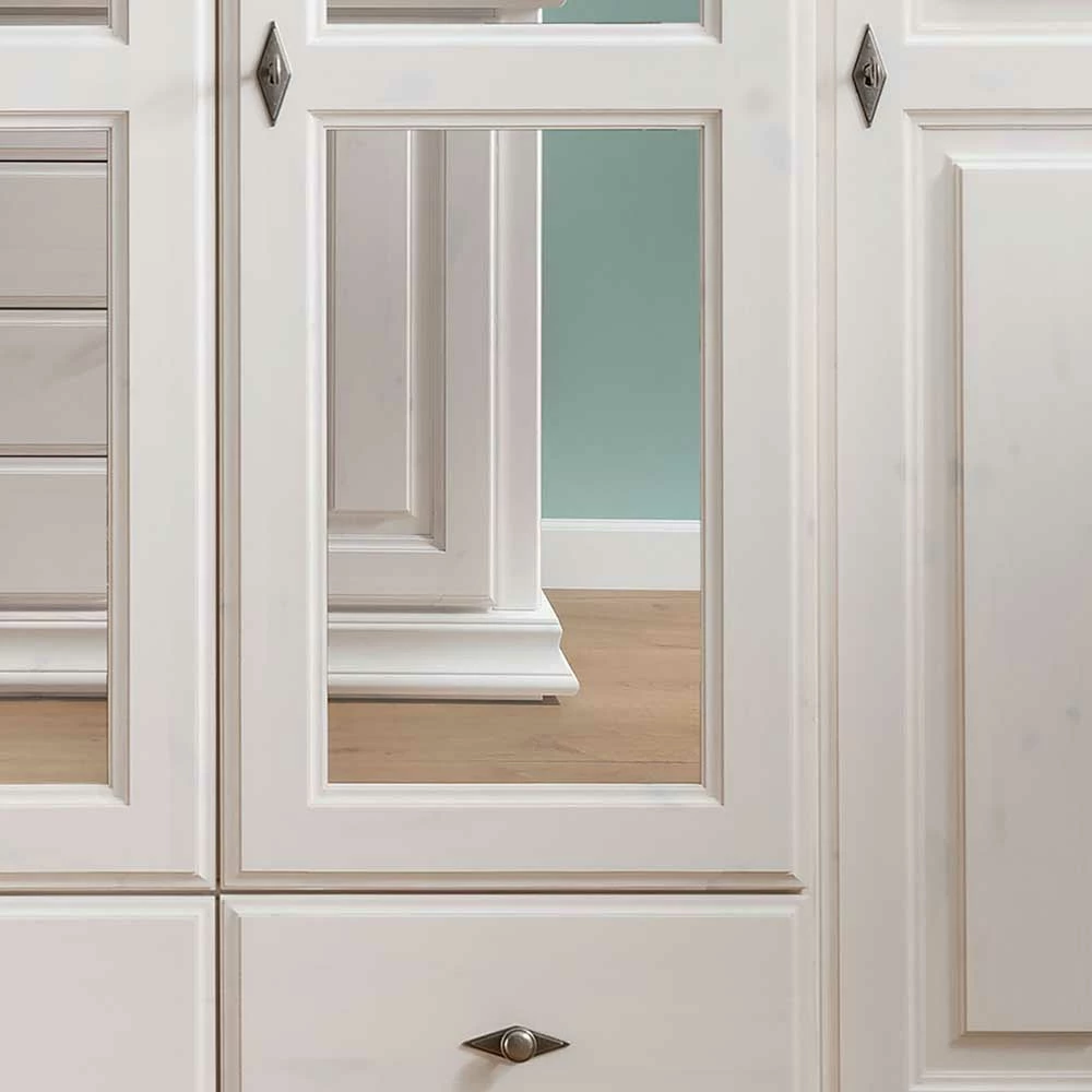 Landhaus Kleiderschrank In Weiß Gewachst - Beato 8 Landhaus Kleiderschrank In Weiß Gewachst - Beato – Bild 6