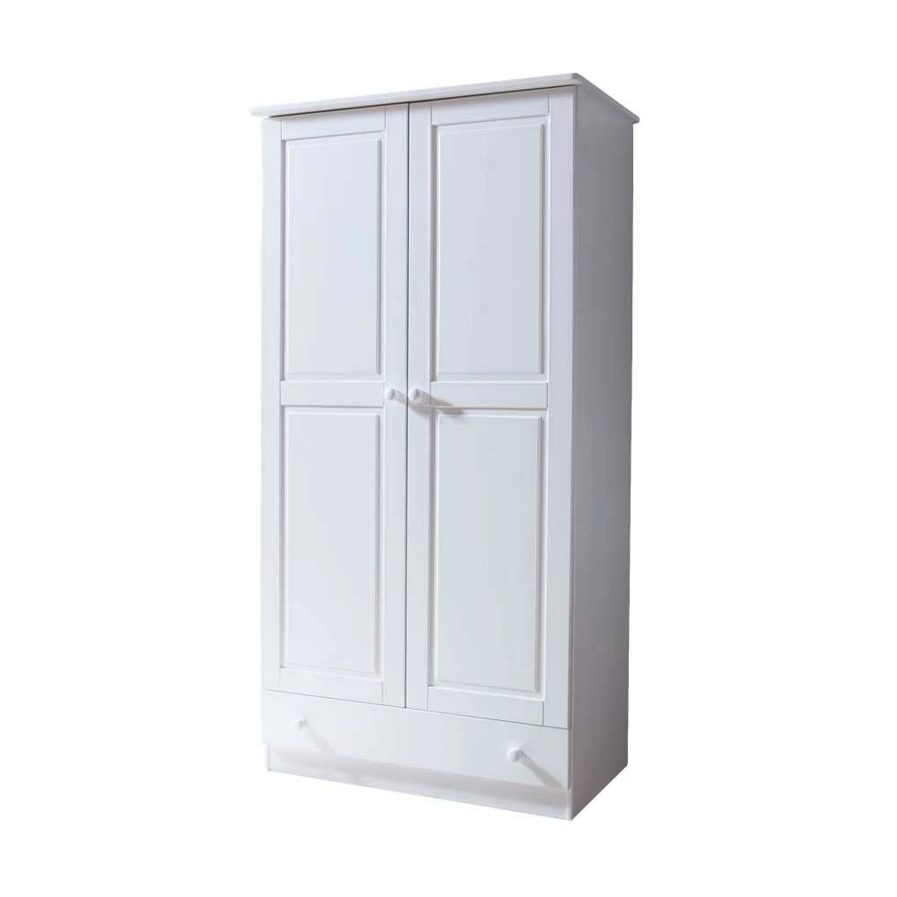 Landhaus Kleiderschrank Omany In Weiß Lackiert 3 Landhaus Kleiderschrank Omany In Weiß Lackiert