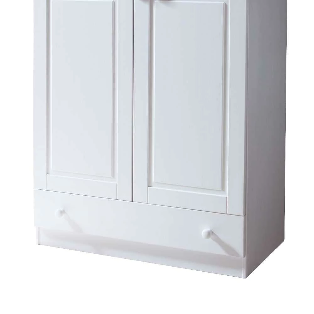 Landhaus Kleiderschrank Omany In Weiß Lackiert 5 Landhaus Kleiderschrank Omany In Weiß Lackiert – Bild 3
