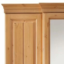 Landhaus Schlafzimmerschrank In Eichefarben Gebeizt - Vlota -Wohnen Shop landhaus schlafzimmerschrank in eichefarben gebeizt aus kiefer massivholz vlota 04