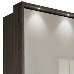LED Passepartout Kleiderschrank Mit 4 Schwebetüren - Evonila -Wohnen Shop led passepartout kleiderschrank mit 4 schwebetueren 6 schubladen evonila 03