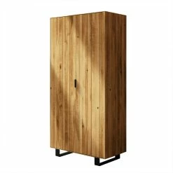 Massiv Kleiderschrank Manzey Aus Wildeiche Geölt