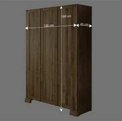 Massiv Kleiderschrank Vaskov Aus Wildeiche Geölt -Wohnen Shop massiv kleiderschrank wildeiche geoelt 3 tuerig vaskov be