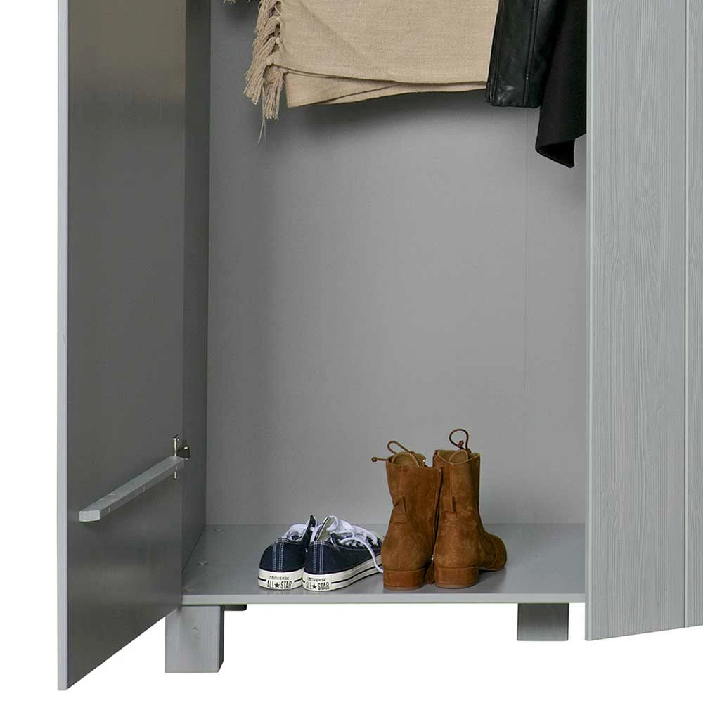 Massiver Kleiderschrank In Betongrau - Tastria 7 Massiver Kleiderschrank In Betongrau - Tastria – Bild 5