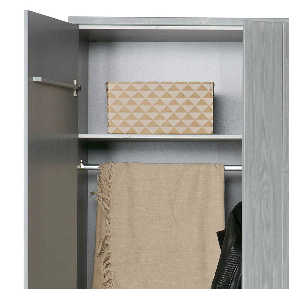 Massiver Kleiderschrank In Betongrau - Tastria 8 Massiver Kleiderschrank In Betongrau - Tastria – Bild 6