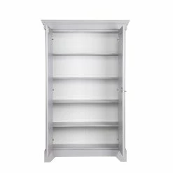 Massivholz Kleiderschrank Saliara In Grau -Wohnen Shop massivholz kleiderschrank grau kiefer saliara 04