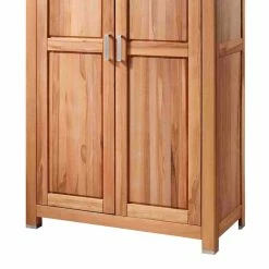 Massivholz Kleiderschrank Jassona Aus Kernbuche Geölt -Wohnen Shop massivholz kleiderschrank kernbuche geoelt 120 cm jassona 02