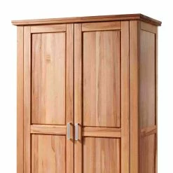 Massivholz Kleiderschrank Jassona Aus Kernbuche Geölt -Wohnen Shop massivholz kleiderschrank kernbuche geoelt 120 cm jassona 03