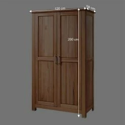 Massivholz Kleiderschrank Jassona Aus Kernbuche Geölt -Wohnen Shop massivholz kleiderschrank kernbuche geoelt 120 cm jassona be