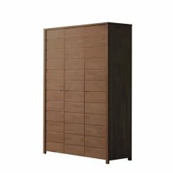 Massivholz Kleiderschrank Hornos In Nussbaumfarben