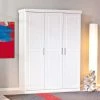 Massivholz-Kleiderschrank Nabrosia In Weiß -Wohnen Shop massivholz kleiderschrank weiss kiefer nabrosia 01