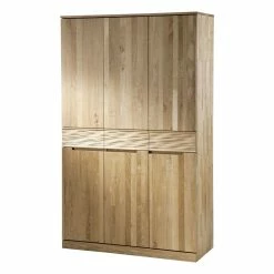 Massivholz Kleiderschrank Natrius Aus Wildeiche Geschroppt